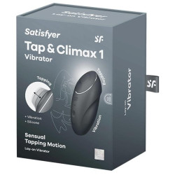 Satisfyer Stimulateur de Clitoris Tap & Climax 1 Noir